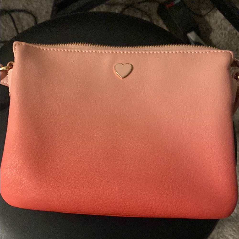 Pink and Orange Ombre Crossbody Bag